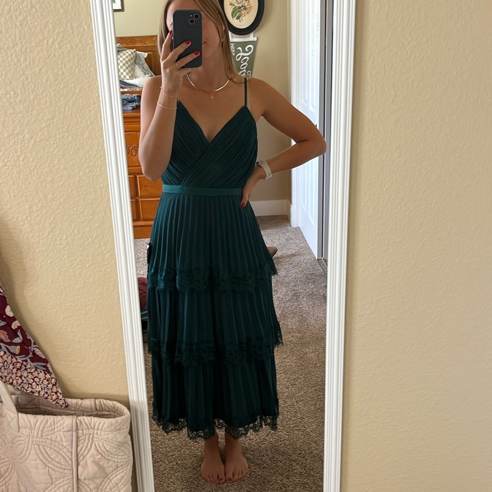 Lulus green midi dress